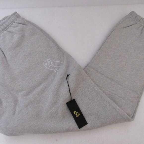 OVO Octobers Very Own Gray 100% Cotton Logo Sweat Tracksuit Size S - Picture 12 of 13